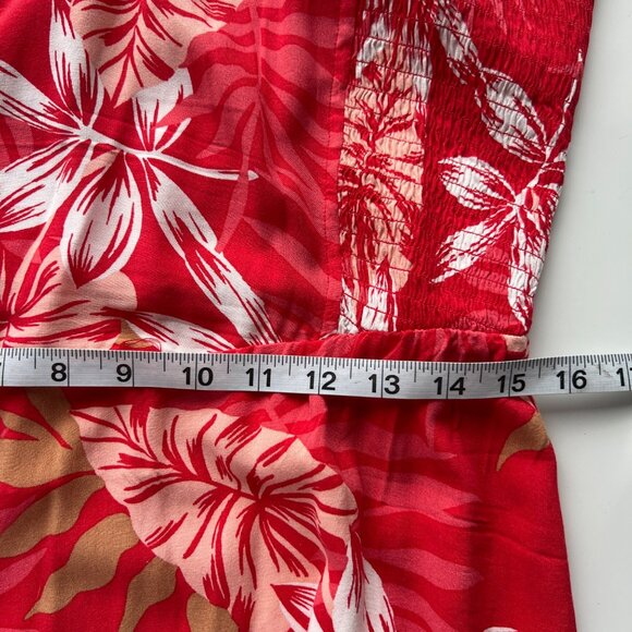 Roxy Land Of Life Burnt Orange Floral Midi Eco-Friendly Dress Womens Size XL - Picture 6 of 8